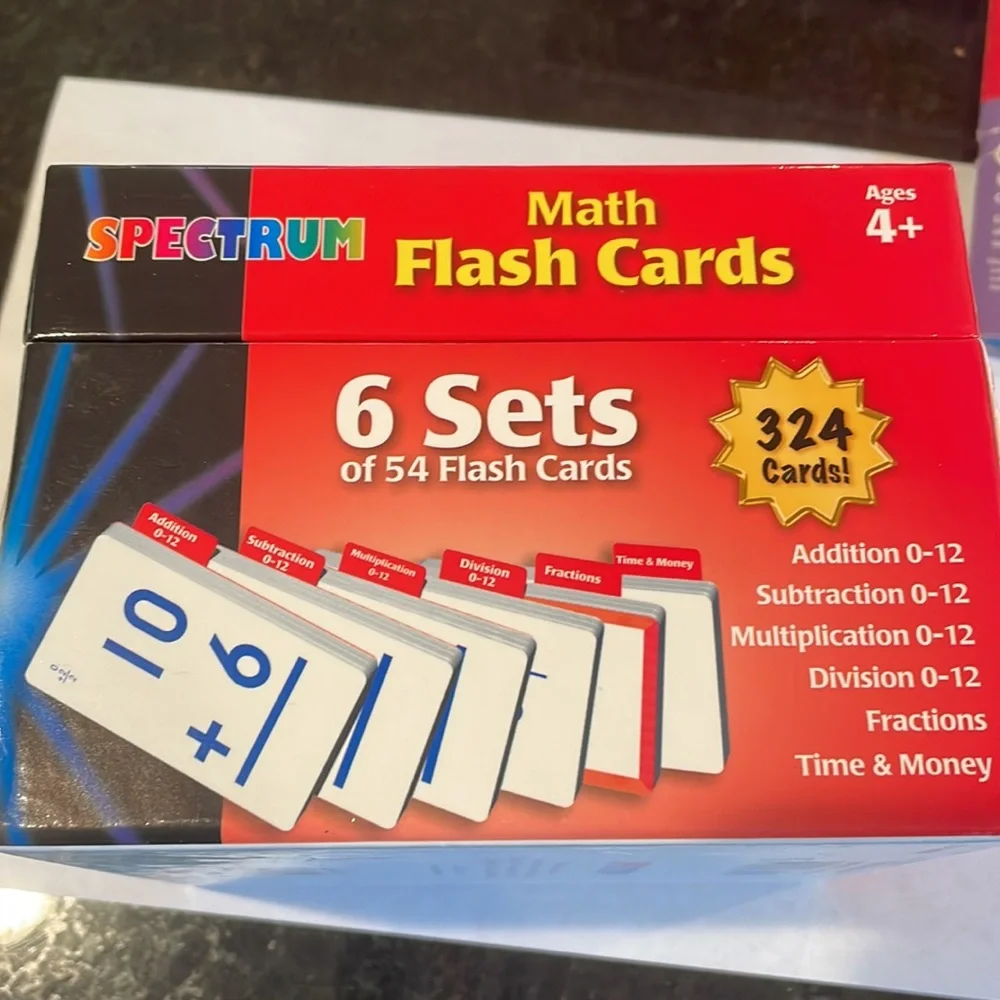 C: Spectrum Math Flash Cards 324count - Picture 5 of 9